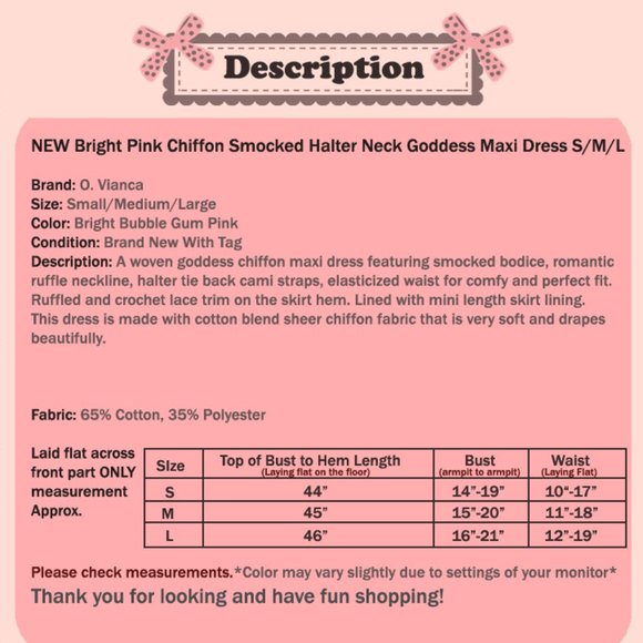 Bright Pink Chiffon Ruffle Halter Midi Maxi Dress - Picture 8 of 8
